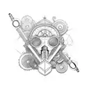 steampunk  tattoo design idea