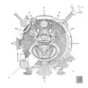 steampunk  tattoo design idea