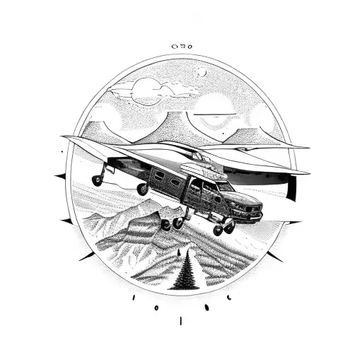 I drove to colorado in my ford escape 2009. Went out to zion and rockey mountain national park. I went sky diving tattoo design idea