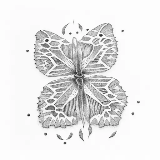vines butterflies 1993 tattoo design idea