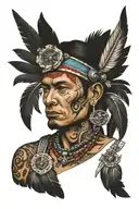 rotor craft mechanic, Native American, state of Alabama, musician  tattoo design idea