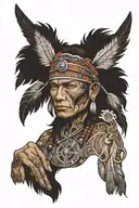 rotor craft mechanic, Native American, state of Alabama, musician  tattoo design idea