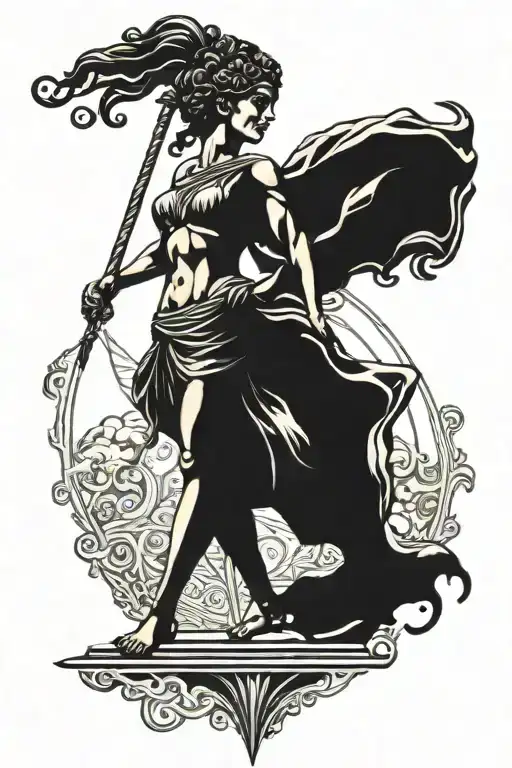 ancient greece mythology tattoo design idea