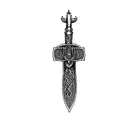 a viking sword tattoo design idea