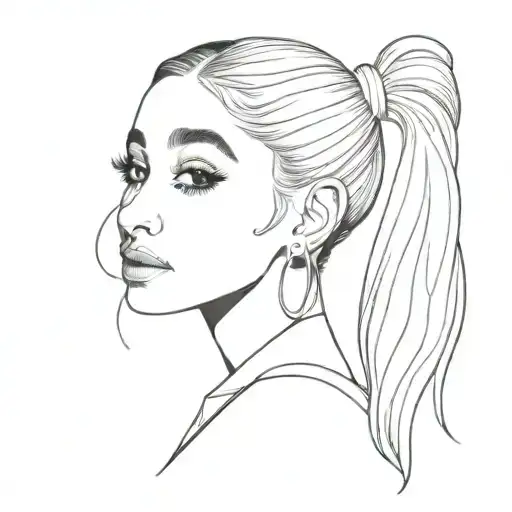 ariana grande tattoo design idea