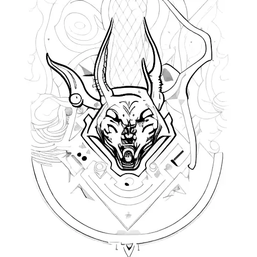 ambition and power tattoo design idea