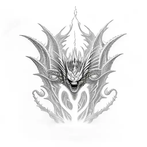 Godzilla, mothra, Rodan, ghidorah, full arm tattoo tattoo design idea