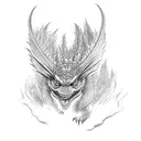 Godzilla, mothra, ghidorah tattoo design idea