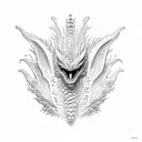 Godzilla, mothra, Rodan, ghidorah, full arm tattoo tattoo design idea