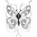 butterfly effect tattoo design idea