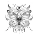 butterfly effect tattoo design idea