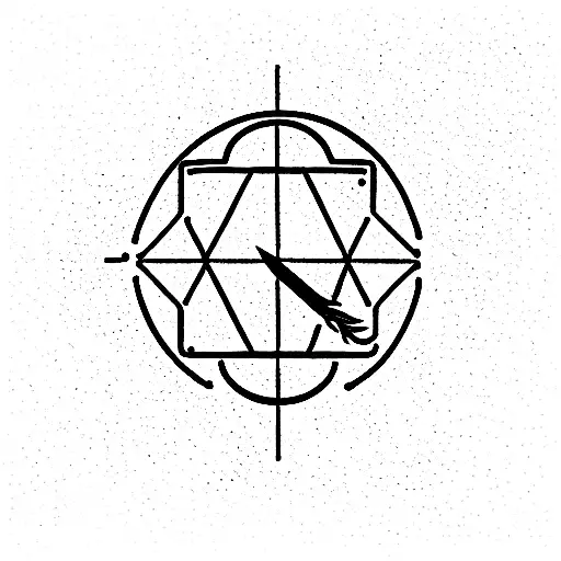 Libra Leo Sagittarius red ink whimsical  tattoo design idea