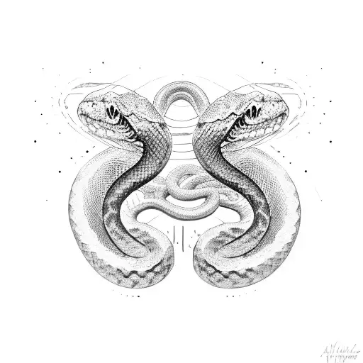 snake skin tattoo design idea