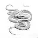 snake skin tattoo design idea