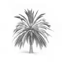 Palm Tree tattoo design idea
