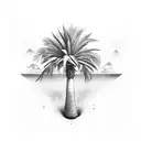 Palm Tree tattoo design idea