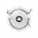 draw the pulsar map of the Voyager probe tattoo design idea