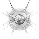 draw the pulsar map of the Voyager probe tattoo design idea