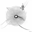 draw the pulsar map of the Voyager probe tattoo design idea