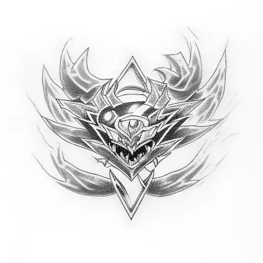 yu gi oh design tattoo design idea