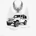 jeep tattoo design idea