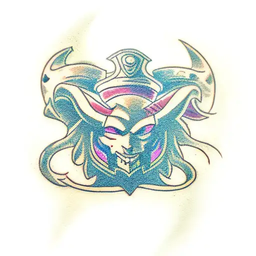 Diana League of Legends tattoo design idea