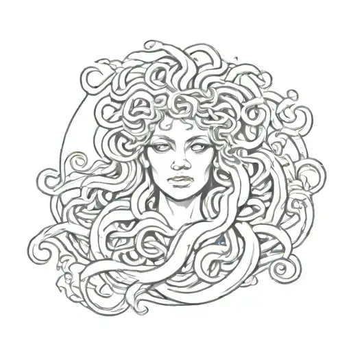 Medusa tattoo design idea