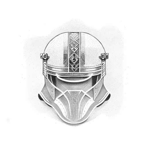 gladiator helmet tattoo design idea