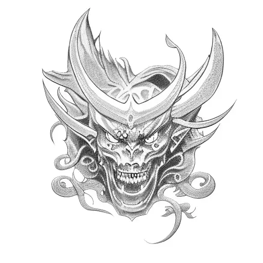 demon libe from anime black clover tattoo design idea