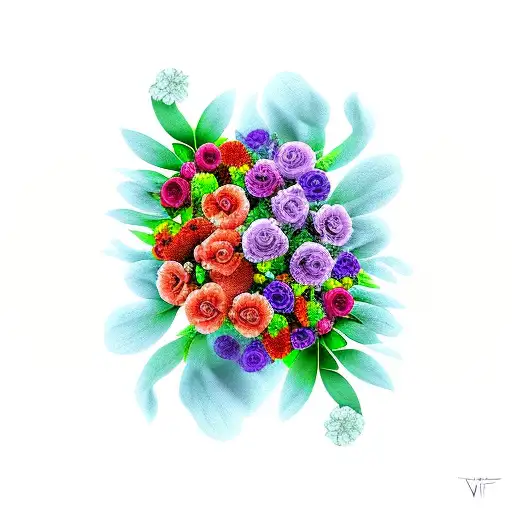 - memory- vines- flowers- wind- time tattoo design idea