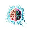 neuron- brain- vines tattoo design idea