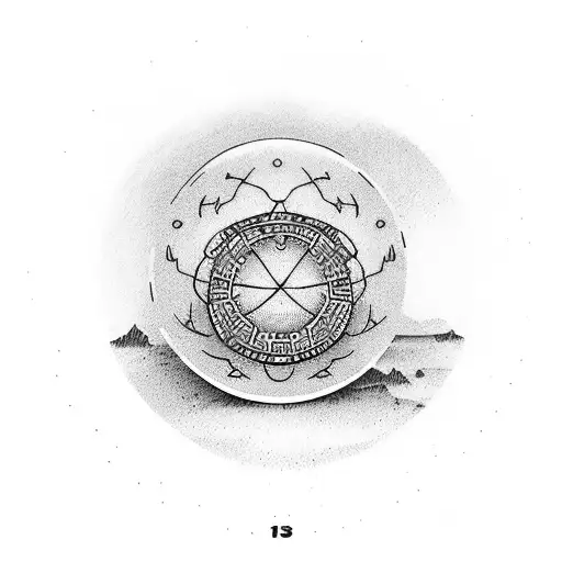 Disc golf basket with weed tattoo design idea