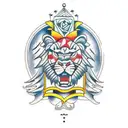 rey leon tattoo design idea