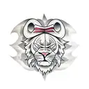 rey leon tattoo design idea