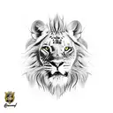 rey leon tattoo design idea