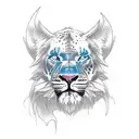 rey leon tattoo design idea