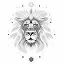 lion turtle tattoo design idea