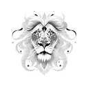 lion turtle tattoo design idea