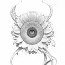 edelweiss with infinity symbol petals tattoo design idea