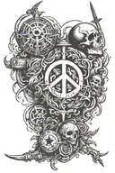 If you want peace, prepare for war tattoo design idea