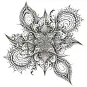 fractal psychedelic art and sacred geometry tattoo design idea