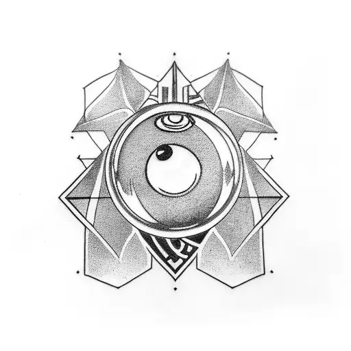 forearm, illuminati 8 ball and the 4 aces tattoo design idea