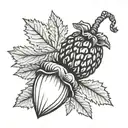 acorn tattoo design idea