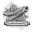 What is this? written on a harmonica tattoo design idea