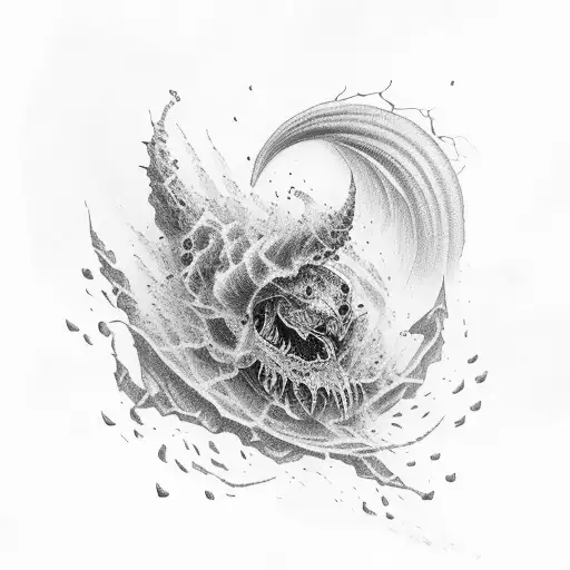 tornado tattoo design idea