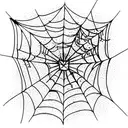 Spider Web tattoo design idea