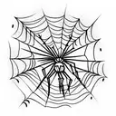 Spider Web tattoo design idea