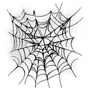 Spider Web tattoo design idea