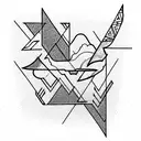 off white arrows cards tattoo design idea