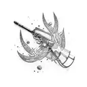 ak-47 tattoo design idea